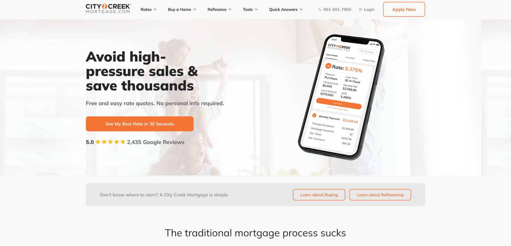 City Creek Mortgage Home Page